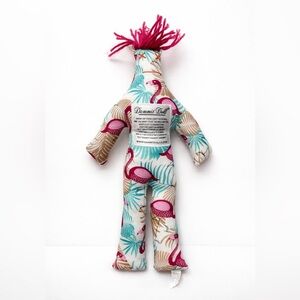 Dammit Doll Stress Relief Toy Flamingo Print | Funny Anti-Stress Gift Handmade